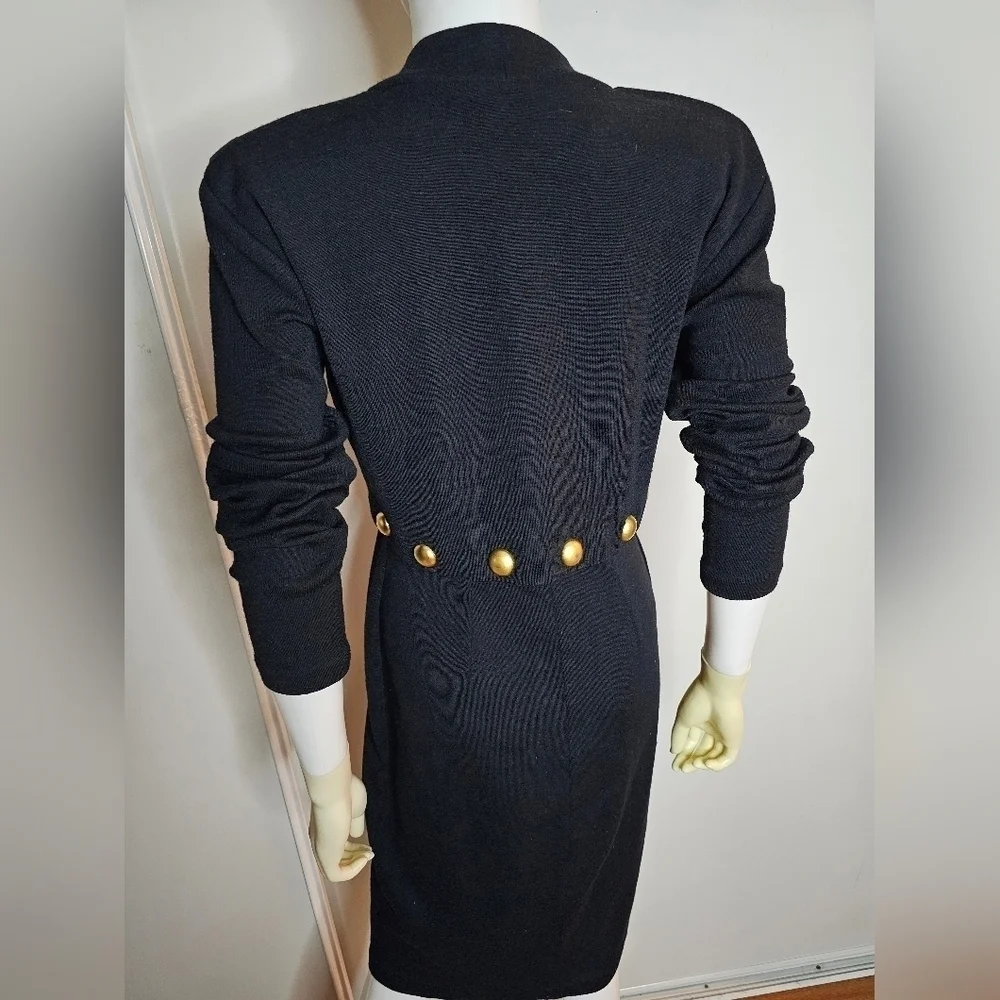 Vintage Authentic ANDREA JOVINE Dress 100% Wool Size M - Picture 10 of 17